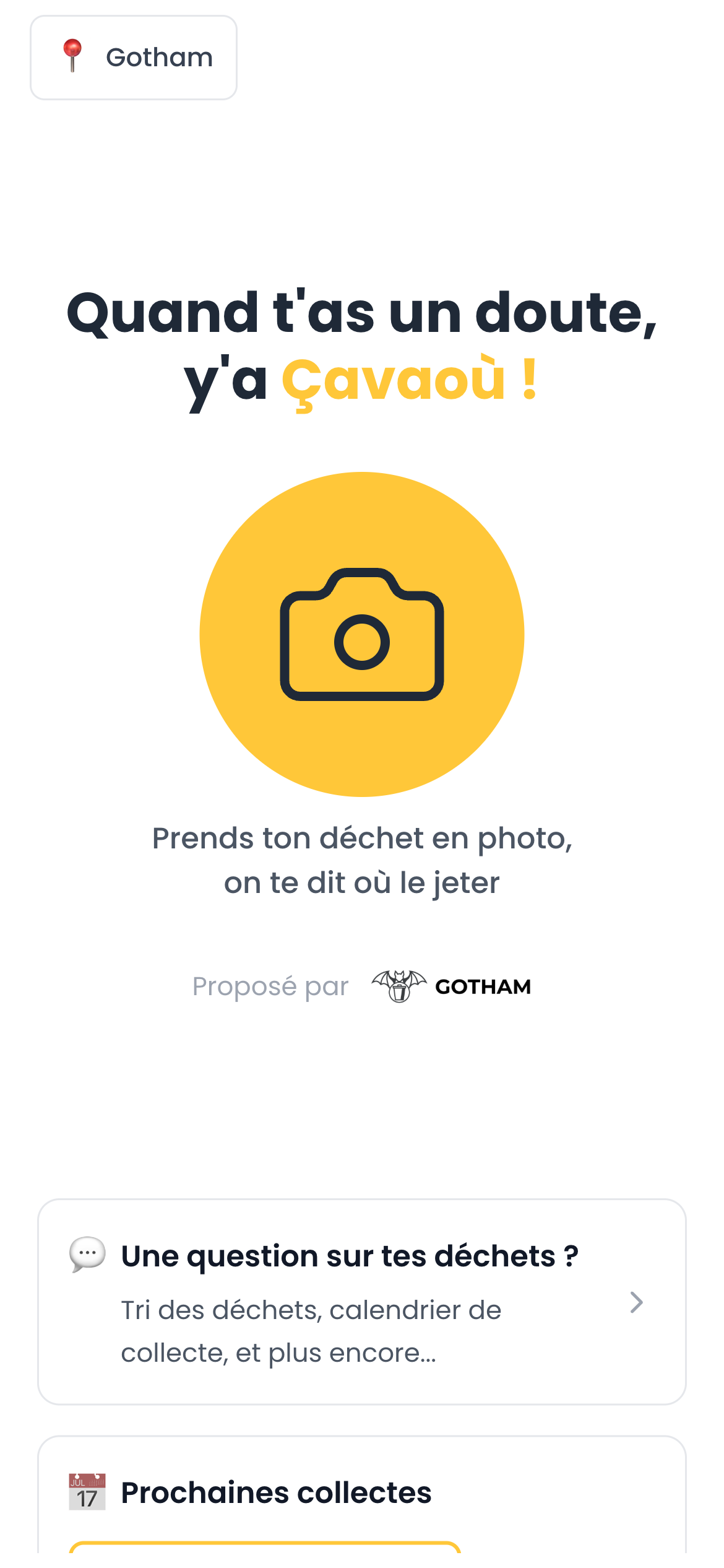 Çavaoù application mobile - Gotham