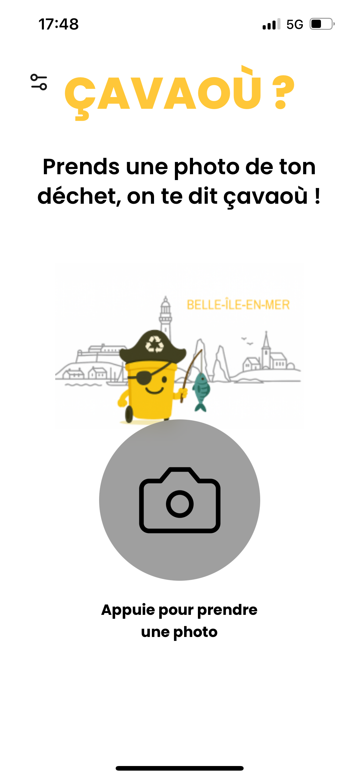 Capture d'écran de l'application Çavaoù